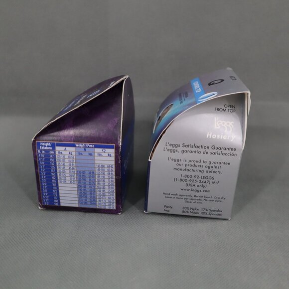 L'eggs Control Top Pantyhose Bundle Womens Q Y2K Coquette Retro Events Vintage - Picture 2 of 6